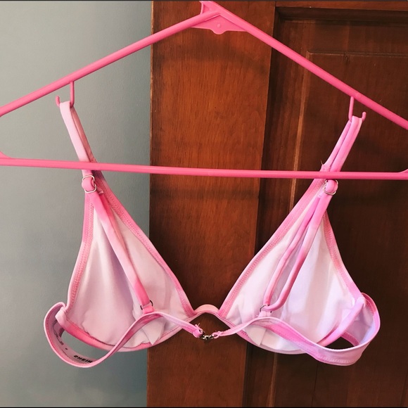 NEW Pink Tie Dye Underwire Bikini Top - Picture 2 of 3